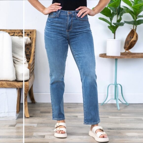 JUDY BLUE STRAIGHT FIT Denim Jean Size 9 - Picture 1 of 14